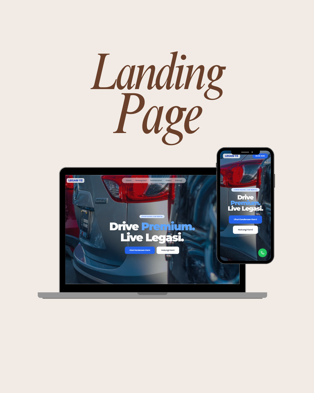 Legasi YZ Transport Website Screenshot